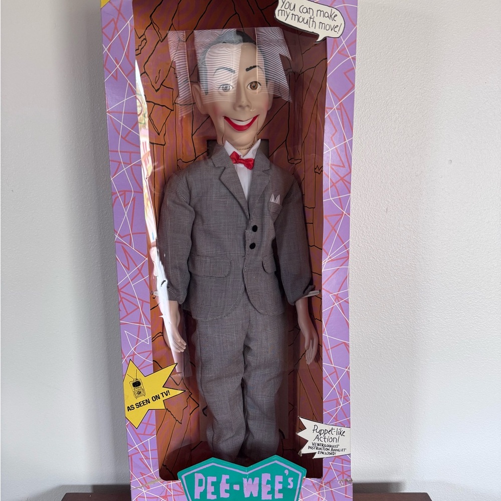 Pee-wee Herman Ventriloquist Doll 1989 NIB